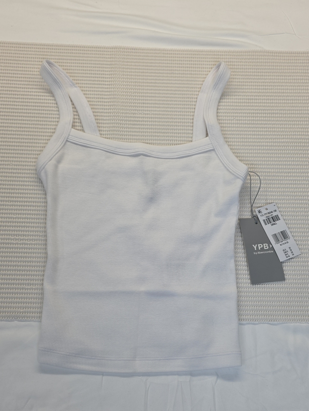 Abercrombie & Fitch White Ribbed Camisole Small Ypb